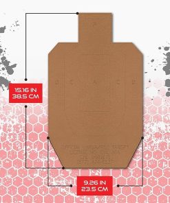 Official USPSA/IPSC Cardboard Targets, Competition Torso Target, Silhouette Shooting Target, Cardboard Targets. Made in USA 2