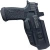 4 in 1 Multi Position IWB/OWB Leather Holster Optic Ready. Leather Gun Holster Glock 26 27, Taurus G2C G3C, Shield 9mm w CT Laser. 3