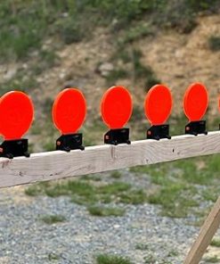 DA Targets 6” Self-Healing Knockdown Targets for Shooting – Bright Fluorescent Orange – Safe Ricochet-Free Design – for Pistol, Handgun – Indoor, Outdoor Use – Perfect for Gun Range Practice 2