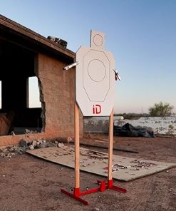 IDPA Silhouette Target | Self-Healing Infinity Target – Competition Style Reuasble Rubber Target Lasts for Thousands of Rounds, Reactive Hits, Weather Proof, No Ricochet, Up to .50 BMG… 2