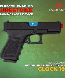 Laser Ammo G17 G19 Recoil Enabled SureStrike Training Laser Device (Class I, 3.5mW) for use with Training Targets and Systems 2