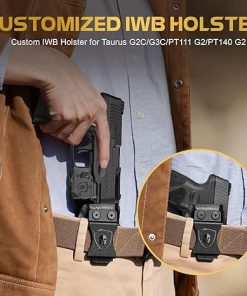 WARRIORLAND Pistol Light Laser & Holster Fit for Taurus G2C/ G3C/ PT111 & PT140 Gen 2, Compact 150-Lumen Trigger Mounted Tactical Weapon Light with Red Laser White LED & IWB Holster, Power Indicator 2