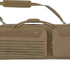Allen Company Tac-Six™ 46″ Lockable 2-Firearm Unit Tactical Gun Case, Laser Cut Molle Front
