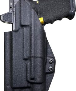 Black Kydex IWB Holster Compatible with Glock 19 23 Surefire X300 Ultra A 2