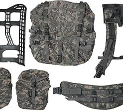USGI Previously Issued UCP ACU Large Rucksack Complete w Frame, Hip Belt, Shoulder Straps, Sustainment Pouches