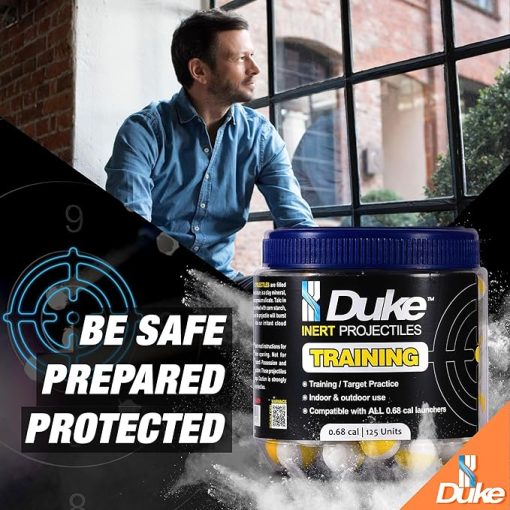 Duke Inert Projectiles - 68 Cal Ammo Training Guns, Non-Lethal Powder 68 Caliber Projectiles, Self Defense Balls Kinetic Gun 68 Cal Round Practice Gun - Image 2