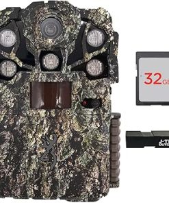 Browning Recon Force Elite HP5 Trail Game Camera Bundle Includes 32GB Memory Card and J-TECH Card Reader (24MP) | BTC7EHP5