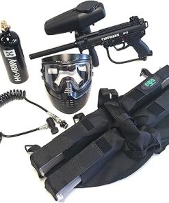 Tippmann A-5 Mega 4+1 Paintball Gun Package with Remote Coil Marker Set 2