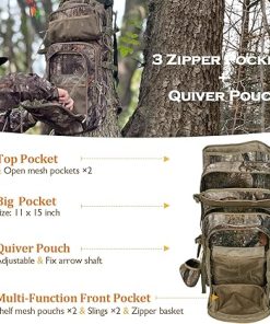 NEW VIEW Camo Bow Hunting Backpack for Men and Women, Saddle Hunting Back Pack with Bow Holder, Elk and Deer Hunting Bag 2