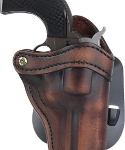 1791 GUNLEATHER K-Frame Revolver Paddle Holster – OWB CCW Leather Gun Holster for Belts – Right Handed – Fits Ruger GP100, Smith & Wesson K Frame and 686