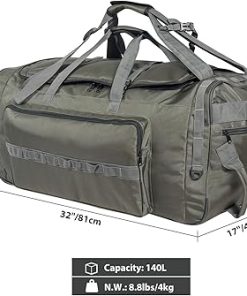 REDCAMP 85L/120L/140L Foldable Duffle Bag with Wheels, Large Travel Duffel Bag 2