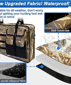UTV Double Gun Bag Rack, Heavy Duty UTV Tool Bag Holder for Hunting Gear,Compatible with Polaris Ranger Yamaha Kawasaki and Most UTVs 2