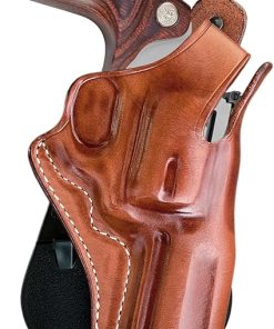 Masc OWB Leather Paddle Holster with Thumb Break, Fits Colt King Cobra Target 357 Mag 6-Shot 4.25″ Barrel, R/H Draw Brown Color #1632#