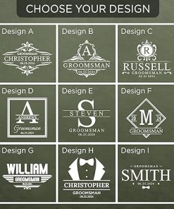 On The Rox Drinks Personalized Groomsmen Ammo Box For Men – Custom Groomsmen Ammo Can Gift Set – Authentic Grade 1 Military Ammo Box Gift For Dad – Personalized Wedding Favors – Custom Gift 2