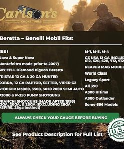 Carlsons Choke Tubes 12 Gauge Compatible for Beretta Benelli Mobil [ Modified | 0.705 Diameter ] Stainless Steel | Trap Choke Tube | Made in USA 2