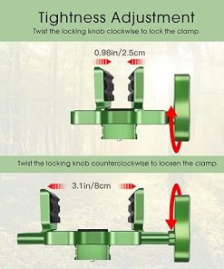 Manbily Shooting Saddle for Hunting Tripod, Aluminum Construction, Arca-Swiss Compatibility Base, Universal Rest Head Clamp, Green 2
