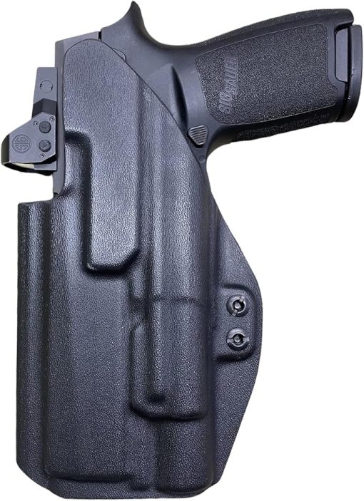 Black Kydex IWB Holster Compatible with Sig P320 Full Size Surefire X300 Ultra B - Image 2
