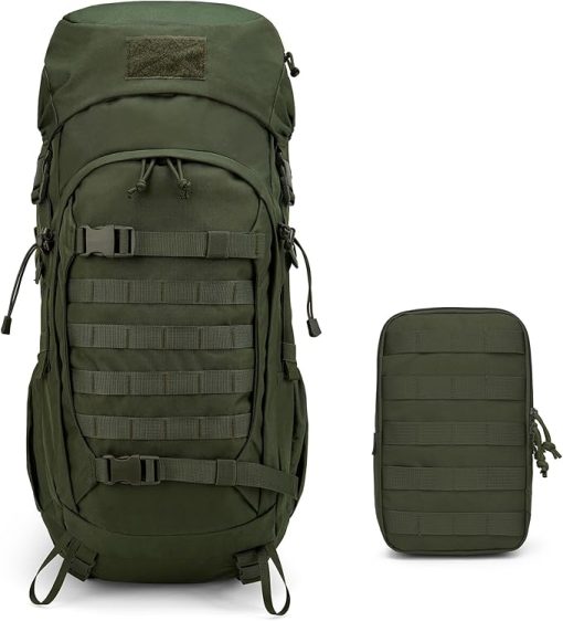 Mardingtop 50L Hiking Backpack+ Molle Tactical Utility Pouch