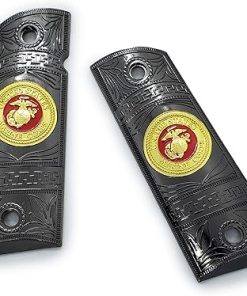 Custom Metal 1911 Full Size Grips Marine Grips 2