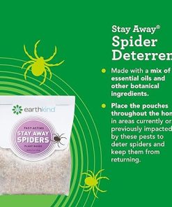 Stay Away Spiders Deterrent & Pouch Pod Bundle – Indoor Spider Deterrent Pouches for Attic, Crawl Space, Window Sill – Plant-Based Ingredients & Essential Oils – 6-Pack & 2 Extended Release Pouch Pods 2
