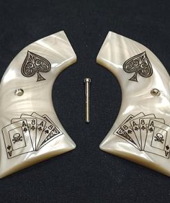 Pearl Dead Mans Hand Ruger Vaquero/Blackhawk/Wrangler Grips 2