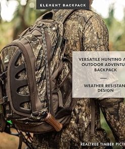 Insights Hunting by frogg toggs- The Element, Heavy Duty 1,831 Cubic Inch Hiking Fishing Camping Hunting Backpack, Mossy Oak Bottomland, One Size 2