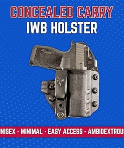 DeSantis UNI-TUK Gun Holster, Built-in Spur, Fits Springfield Hellcat, IWB Holster, Adjustable and Tuckable 360-C Clip, Right-Hand Draw, Black 2