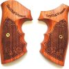 Multifunctional Wooden Gun Rack, Durable Nightstand Organizer with Pistol Rack Pistol Display Stand for Phone Wallet Ring Key Watch Gun Gifts for Men Dad Husband Boyfriend, Dark Brown 3
