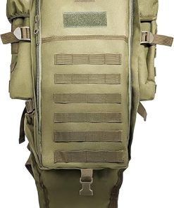 Silfrae Tactical Rifle Backpack Long Rifle Bag Molle Military Backpack for Trekking Hunting Camping