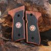1911 Compact/Officer Grips Skull Biohazard, with Ambi Safety Cut Black Nickel 3