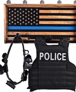 Police Gear Rack – Law Enforcement and Military Wall Rack Organizer – Duty Vest, Uniform & Plate Carrier Hanger – Duty Belt Holder – Tactical Gear Holder