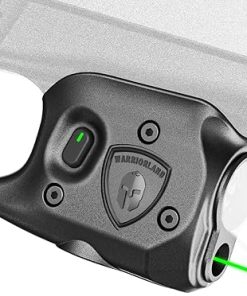 WARRIORLAND Pistol Light Laser Combo Fits Glock 42/43/43X/48 (No Rail), Compact 150-Lumen Trigger Mounted Tactical Weapon Light with Green Laser & White LED, Power Indicator & 3 Light Mode, SLL-105G