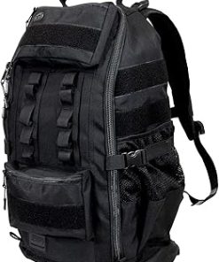 SERIOUS STEEL FITNESS Tactical Backpack and Gym Bag 1000D Nylon Black