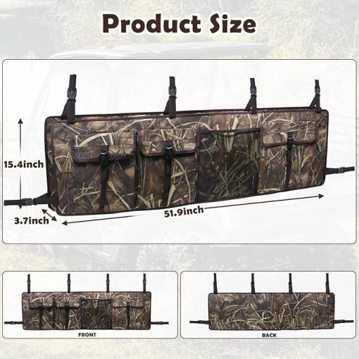 UTV Gun Rack, Quick Release Gun Holder for Hunting Rifles, Carrier Storage Bag for Hunting Gear - Image 2