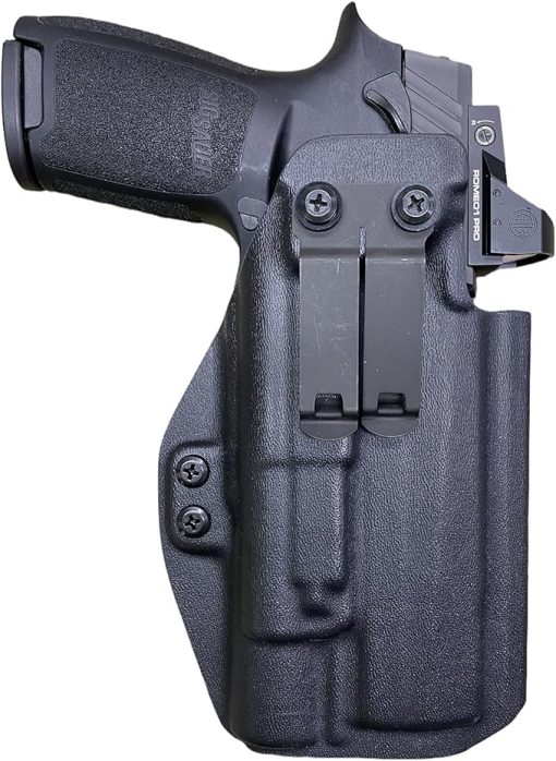 Black Kydex IWB Holster Compatible with Sig P320 Full Size Surefire X300 Ultra B