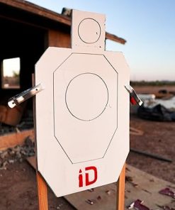 IDPA Silhouette Target | Self-Healing Infinity Target – Competition Style Reuasble Rubber Target Lasts for Thousands of Rounds, Reactive Hits, Weather Proof, No Ricochet, Up to .50 BMG…