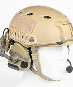 Tactical Headset with Arc rail adapter,Sound Pickup communication headset with U94 PTT Kenwood 2 Pin for Arc rail helmet Airsoft 2