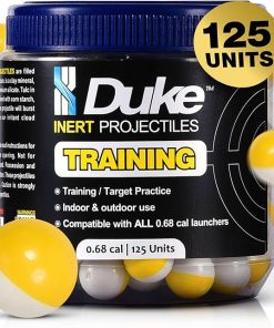 Duke Inert Projectiles – 68 Cal Ammo Training Guns, Non-Lethal Powder 68 Caliber Projectiles, Self Defense Balls Kinetic Gun 68 Cal Round Practice Gun