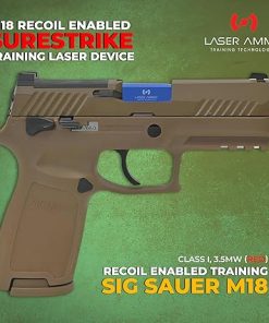 Laser Ammo M17, M18, P320 XCARRY Recoil Enabled SureStrike Training Laser Device (Class I, 3.5mW) for use with Training Targets and Systems 2