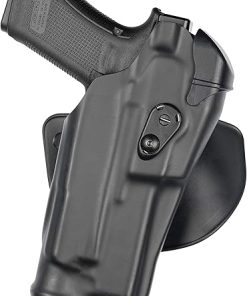 Safariland 6378RDS Automated Locking System Duty Holster, Red Dot Sight Compatible, STX Tactical Black, Left Hand, Fits: S&W M&P 4IN Surefire X300U