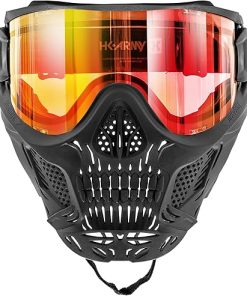 HK Army HSTL Skull Paintball Goggle/Airsoft Mask (Black, Fire) 2
