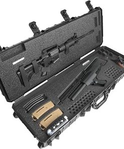 Case Club TSI2 & Rifle Pre-Cut Waterproof Case with Small Waterproof Box and Silica Gels to Help Prevent Rust