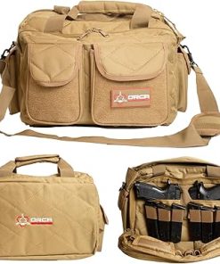 Range Bag for Handguns and Ammo & Magazine Pouch for Single and Double Stack Mags Bundle 2