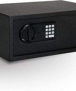 SnapSafe Gun Keypad Safe, XL – Keypad Handgun Safe for Your Pistol and Valuables – Electronic Keypad Entry with Backup Key – Black, Measures 20.5 x 14.8 x 8 Inches – Item 75435