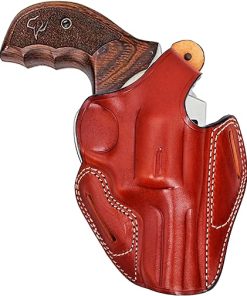 Leather Holster with Safety Lock fits Taurus 856 Defender or Model 605 692, Handmade, Right Handed, PulsarHolster