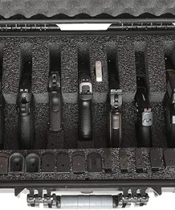 Case Club 7 Pistol and 14 Magazine Pre-Cut Heavy Duty Waterproof Case with Included Silica Gel Canister to Help Prevent Gun Rust (Upgraded Gen-2) 2