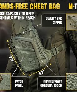 M-Tac Elite Sling Bag – EDC Tactical Crossbody Concealed Carry CCW Chest Pack 2