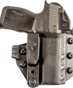 DeSantis UNI-TUK Gun Holster, Built-in Spur, Fits Springfield Hellcat, IWB Holster, Adjustable and Tuckable 360-C Clip, Right-Hand Draw, Black