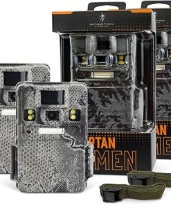 Spartan Camera 2 Pack Lumen Non Cellular Trail Camera HD Video, 24MP Photos, Dual Flash, Full Color Night Vision, 60ft Detection, 75° Wide-Angle, Rugged & Weatherproof