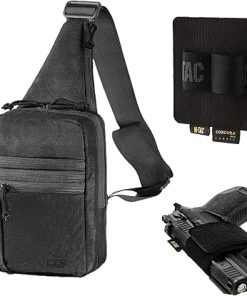 M-Tac Tactical Bag Shoulder Chest Pack bundle Gun Holster for Concealed Carry Double Mag Pouch